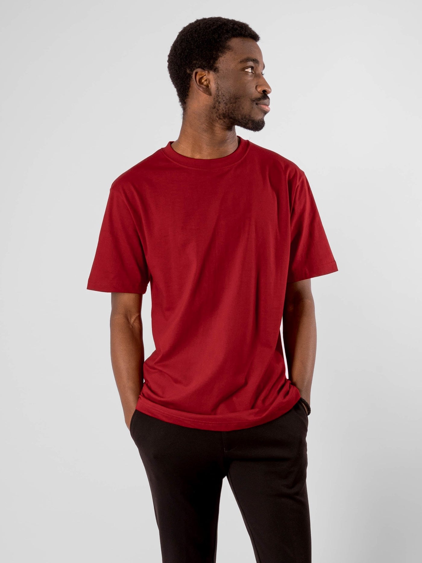 Oversized T-shirt - Red - TeeShoppen - Red 3