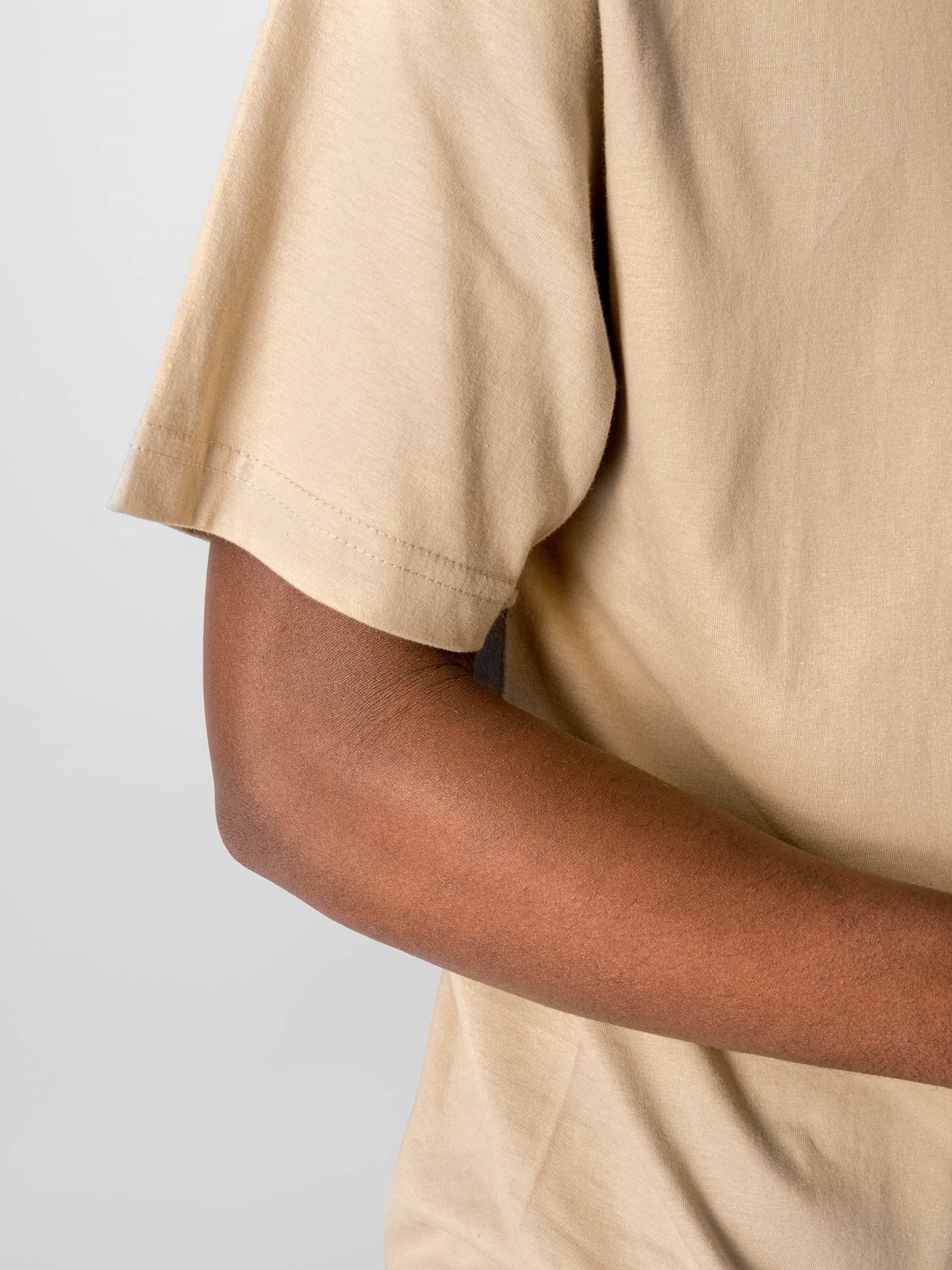 Oversized T-shirt - Sand - TeeShoppen - Khaki 5