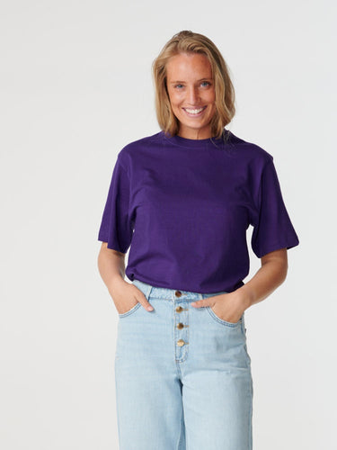 Oversized t-shirt - Violet - TeeShoppen - Purple