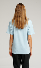 Load image into Gallery viewer, Oversized t-shirt - Light Blue (Women) - TeeShoppen - Blue 4
