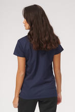 Load image into Gallery viewer, Basic T-Shirt - Navy - TeeShoppen - Blue 2
