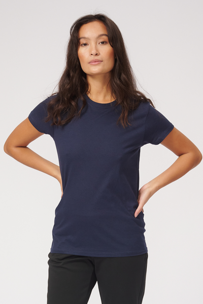 Basic T-Shirt - Navy - TeeShoppen - Blue 3