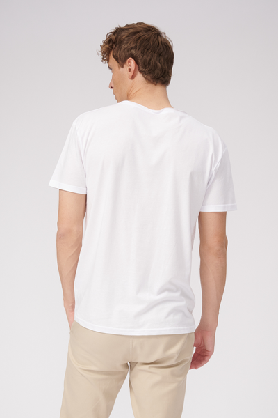 Raw Neck T-shirt - White - TeeShoppen - White 2