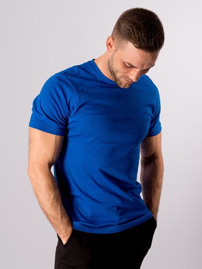 Organic Basic T-shirt - Blue - TeeShoppen - Blue 3