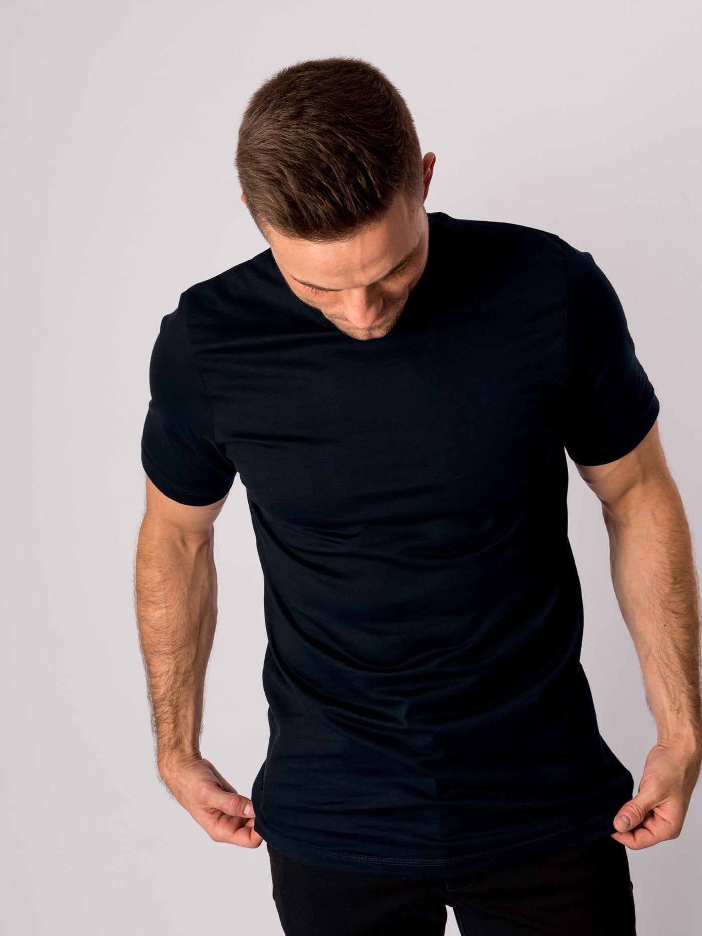 Organic Basic T-shirt - Dark Navy - TeeShoppen - Blue 3