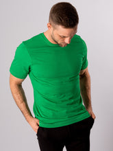 Load image into Gallery viewer, Organic Basic T-shirt - Green - TeeShoppen - Green 3
