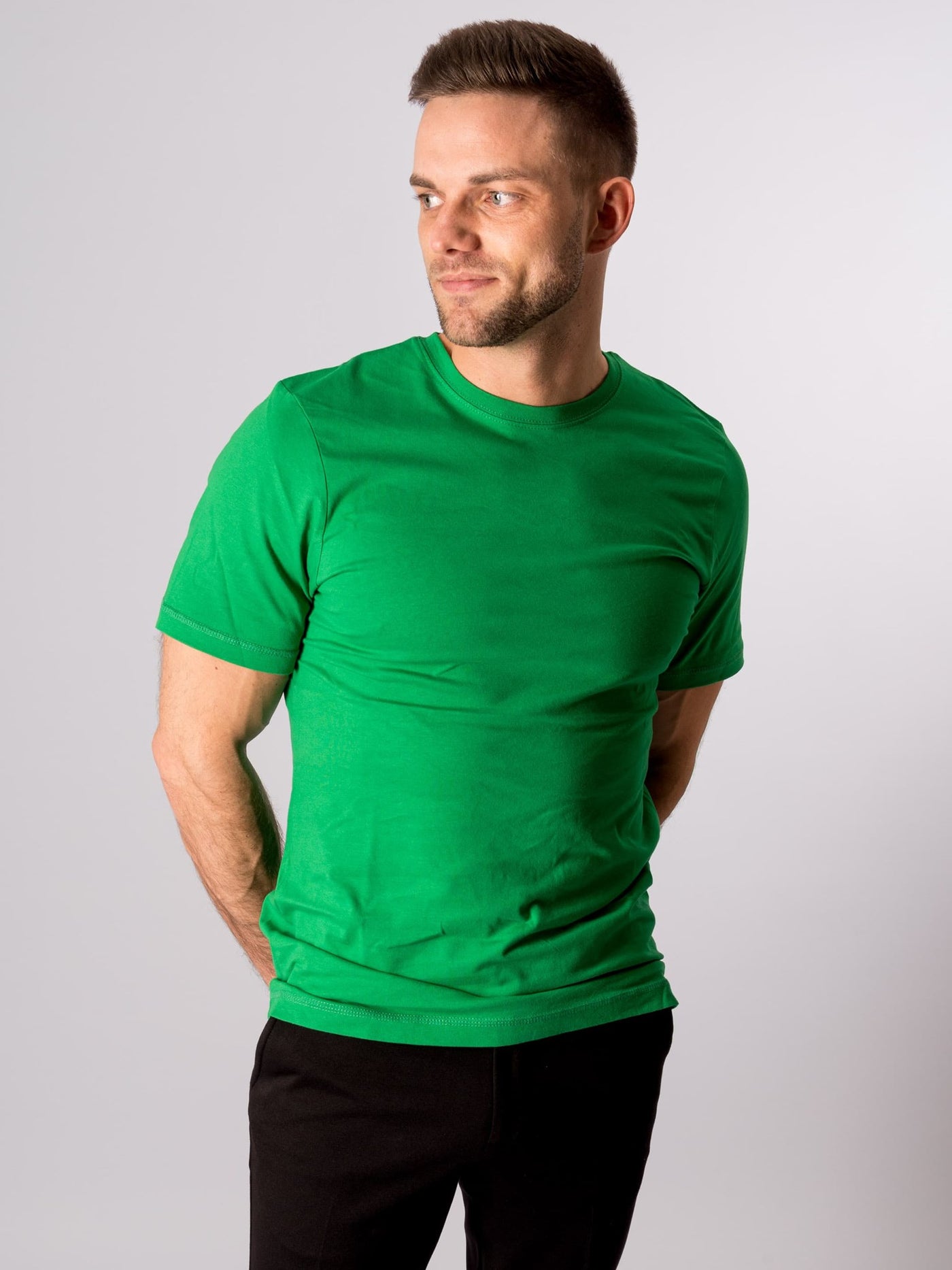 Organic Basic T-shirt - Green - TeeShoppen - Green