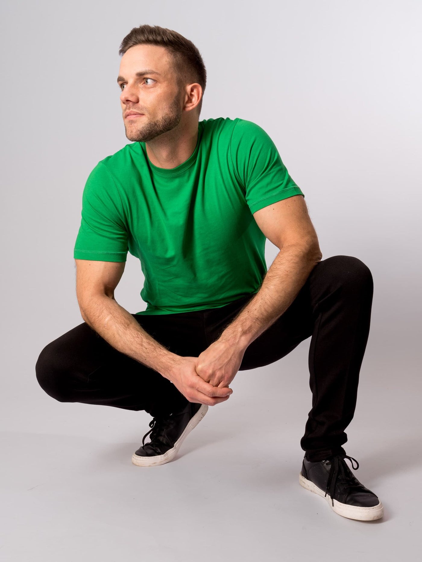 Organic Basic T-shirt - Green - TeeShoppen - Green 2