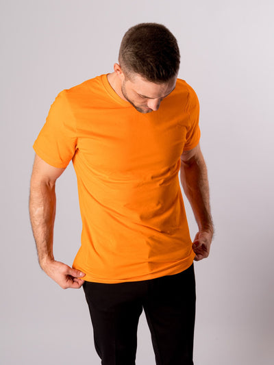 Organic Basic T-shirt - Orange - TeeShoppen - Orange 3