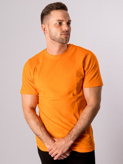 Organic Basic T-shirt - Orange - TeeShoppen - Orange 2