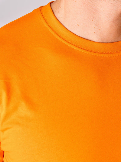 Organic Basic T-shirt - Orange - TeeShoppen - Orange 4