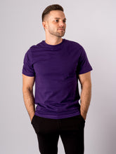 Load image into Gallery viewer, Organic Basic T-shirt - Purple - TeeShoppen - Purple 2
