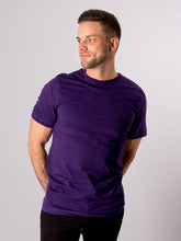 Load image into Gallery viewer, Organic Basic T-shirt - Purple - TeeShoppen - Purple
