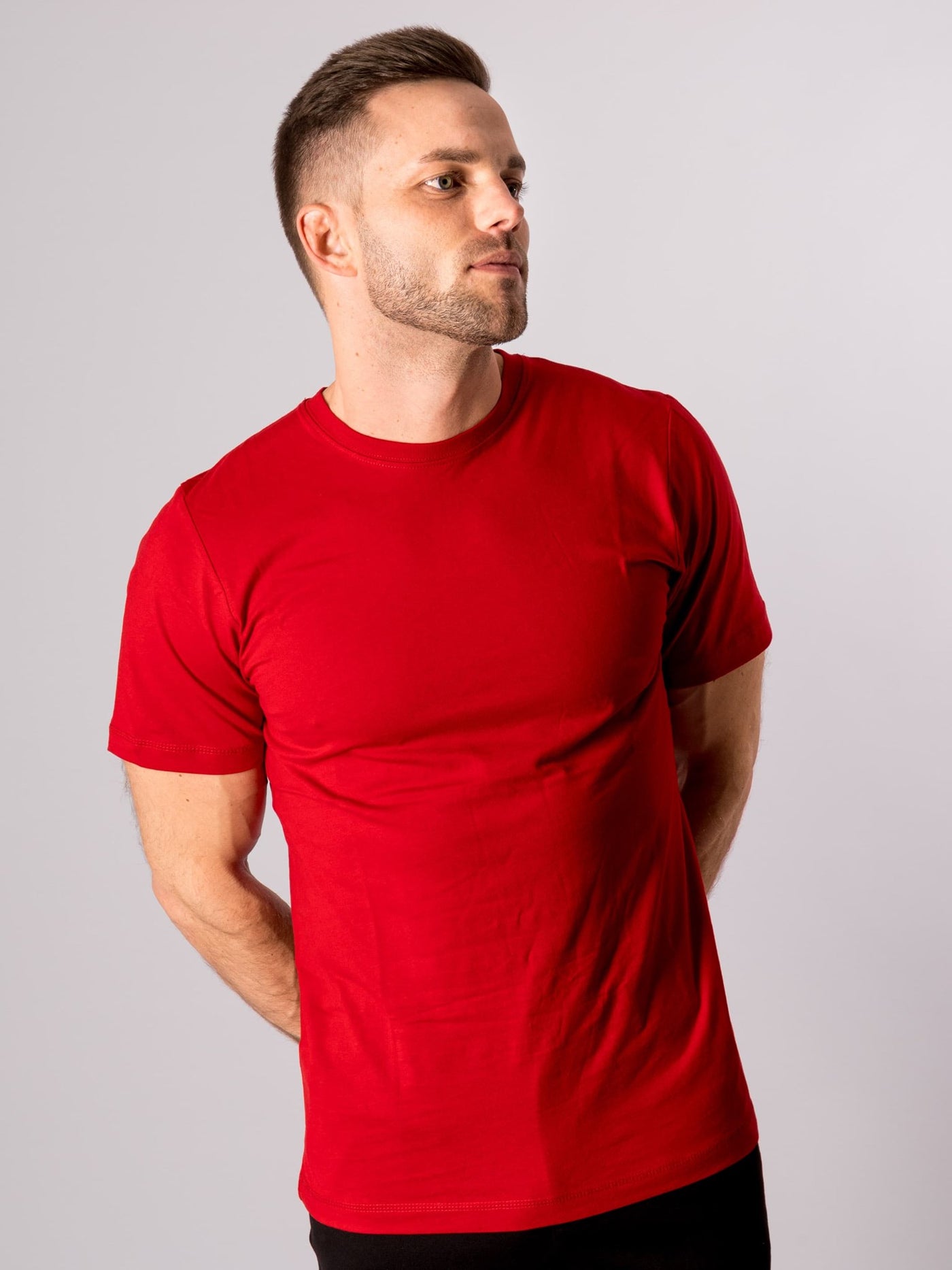 Organic Basic T-shirt - Red - TeeShoppen - Red 2