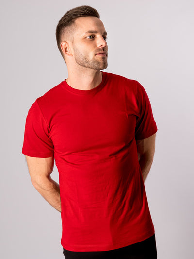 Organic Basic T-shirt - Red - TeeShoppen - Red 2