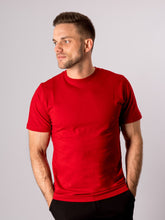 Load image into Gallery viewer, Organic Basic T-shirt - Red - TeeShoppen - Red 3
