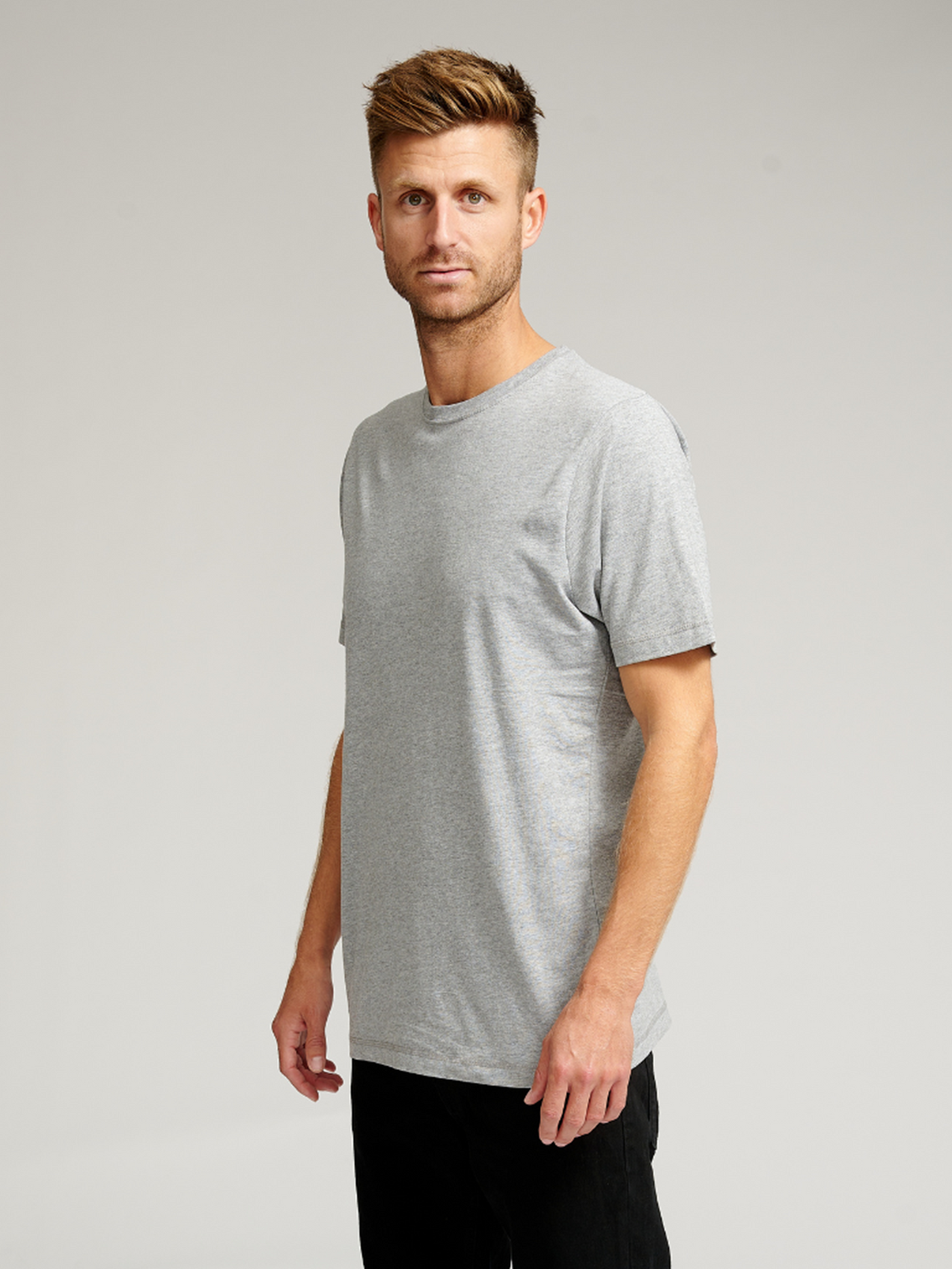 Organic Basic T-shirt - Gray - TeeShoppen - Grey 3