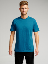 Load image into Gallery viewer, Organic Basic T-shirt - Petrol Blue - TeeShoppen - Blue
