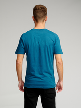 Load image into Gallery viewer, Organic Basic T-shirt - Petrol Blue - TeeShoppen - Blue 4
