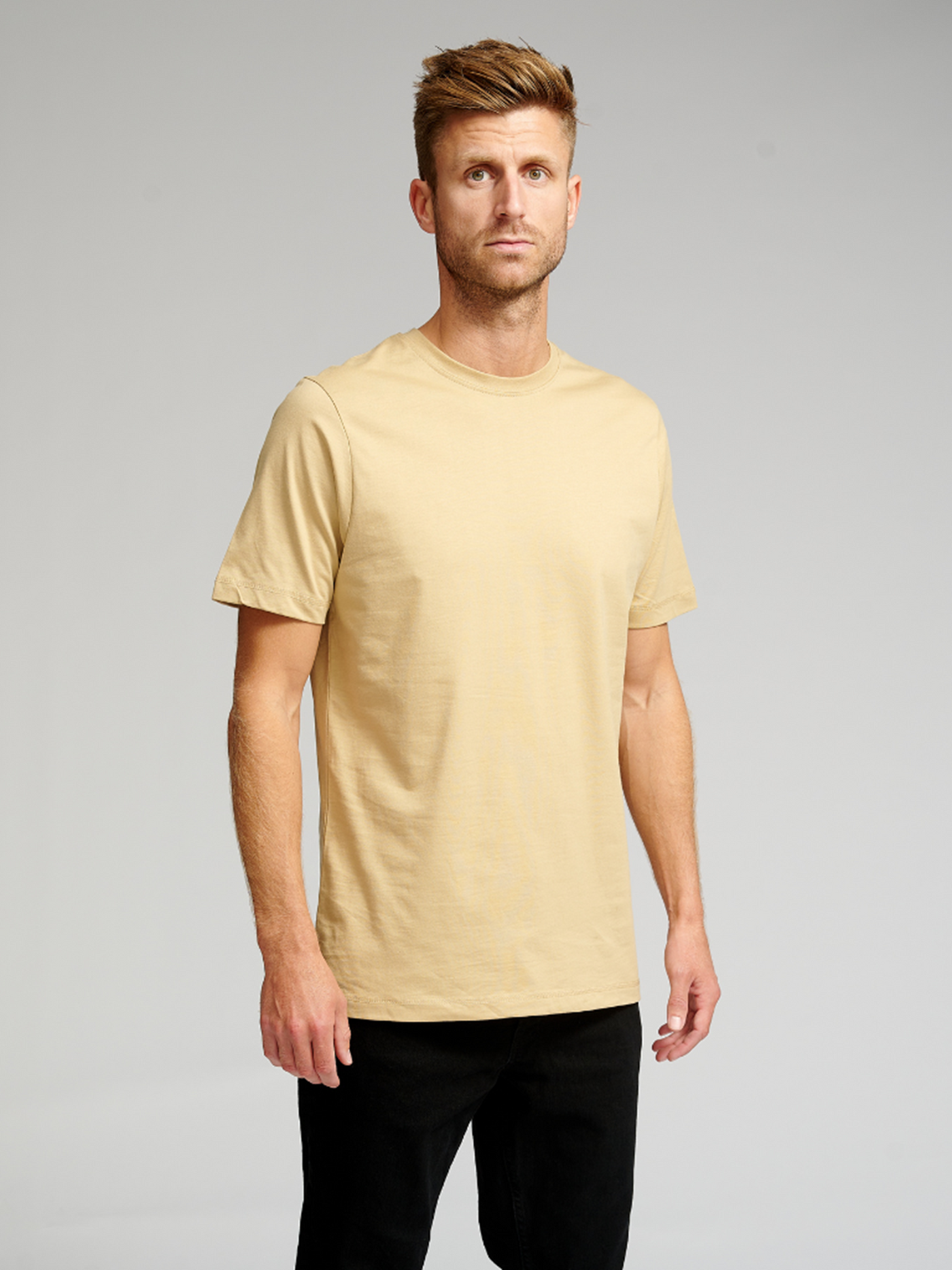 Organic Basic T-shirt - Beige - TeeShoppen - Khaki 2