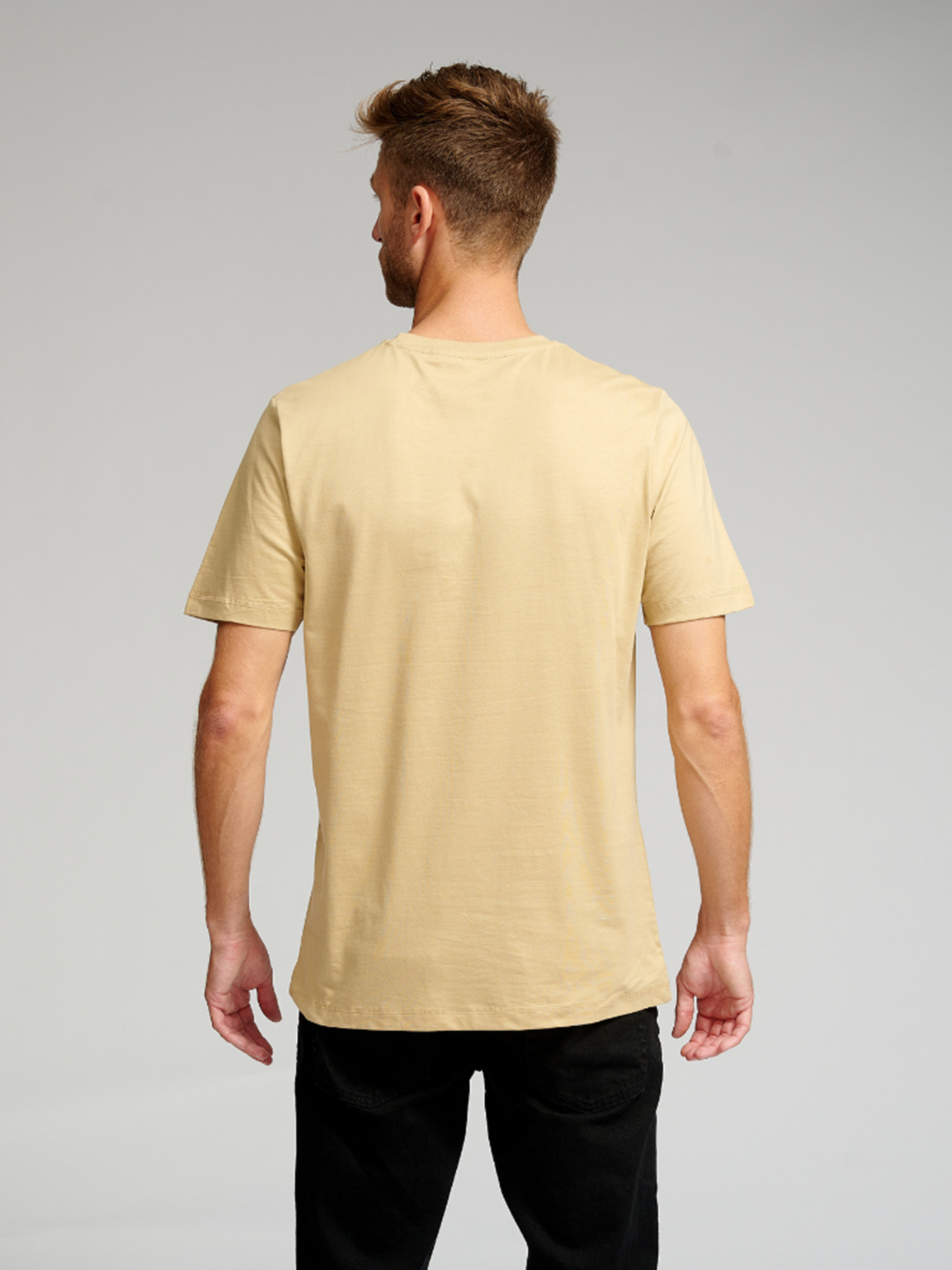 Organic Basic T-shirt - Beige - TeeShoppen - Khaki 4