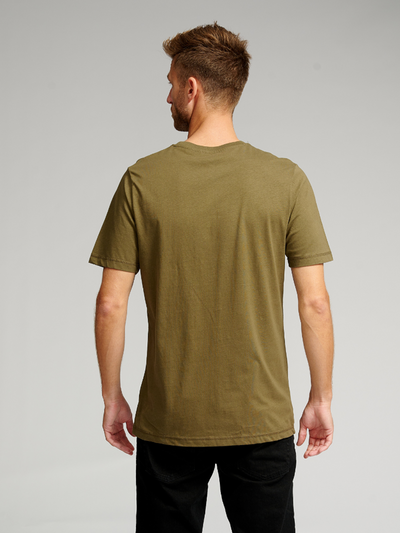 Organic Basic T-shirt - Army - TeeShoppen - Green 4