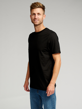 Load image into Gallery viewer, Organic Basic T-shirt - Black - TeeShoppen - Black 3
