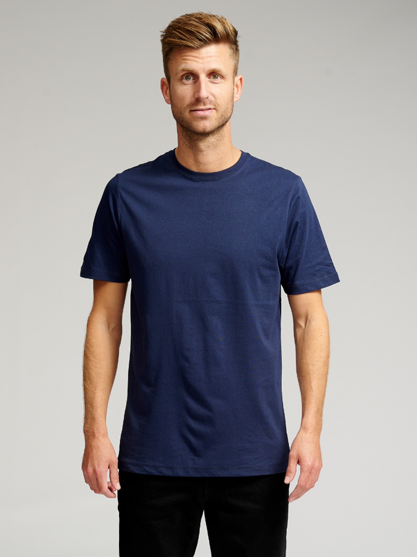 Organic Basic T-shirt - Navy - TeeShoppen - Blue