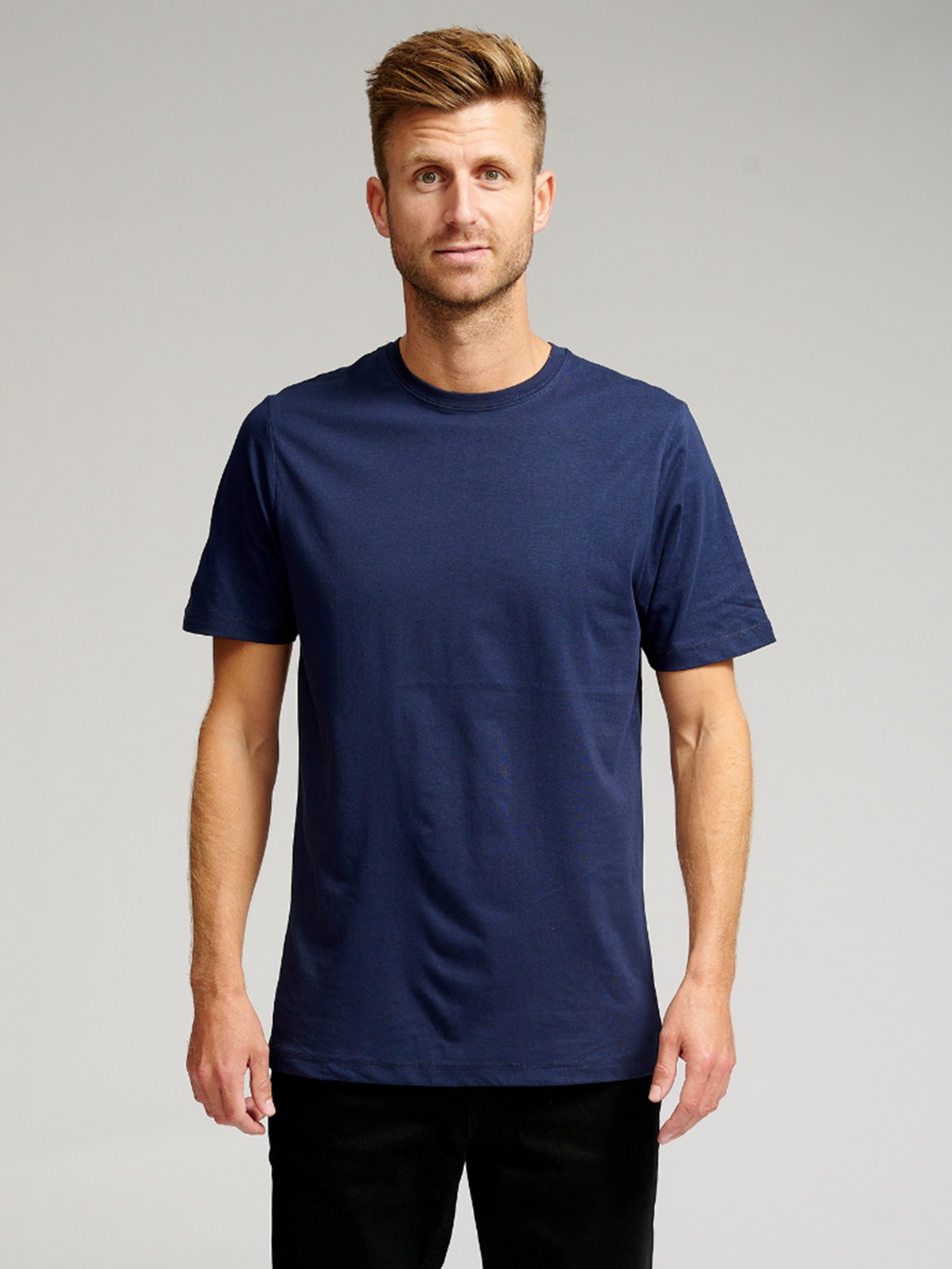 Organic Basic T-shirt - Navy - TeeShoppen - Blue