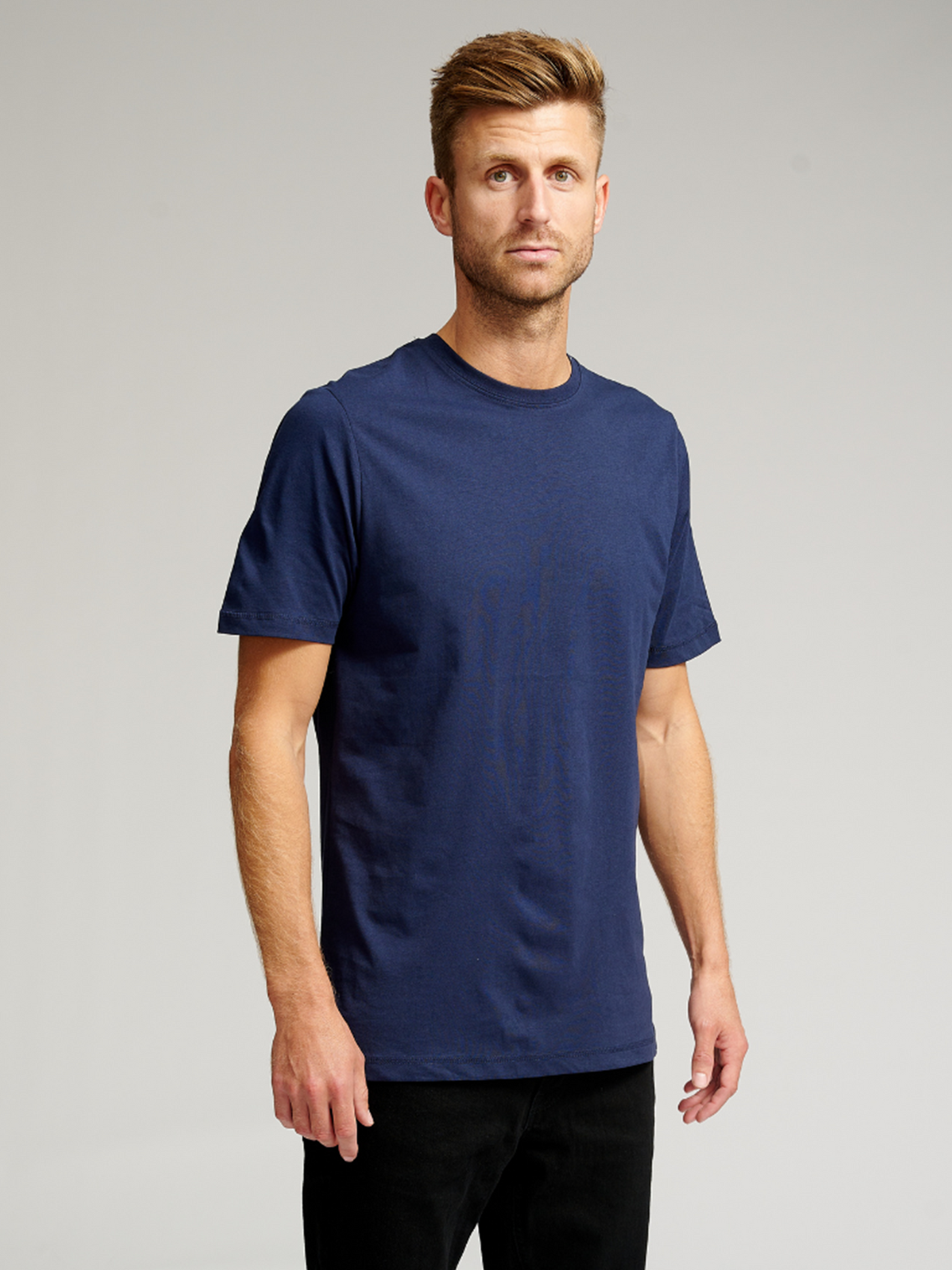 Organic Basic T-shirt - Navy - TeeShoppen - Blue 2