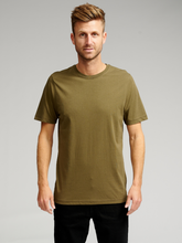 Cargar imagen en el visor de la galería, Organic Basic T-shirt - Army - TeeShoppen - Green
