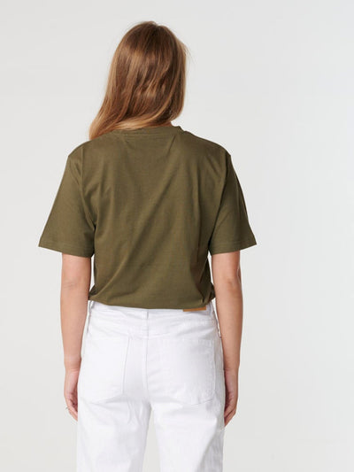 Boyfriend Tee - Army Green - TeeShoppen - Green 3