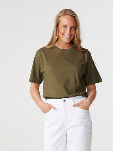 Boyfriend Tee - Army Green - TeeShoppen - Green