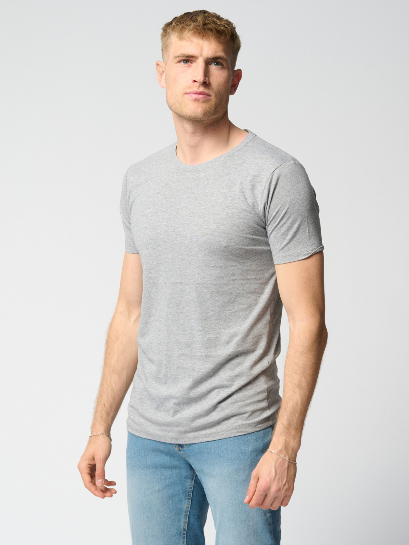 Muscle T-shirt - Light Gray - TeeShoppen - Grey