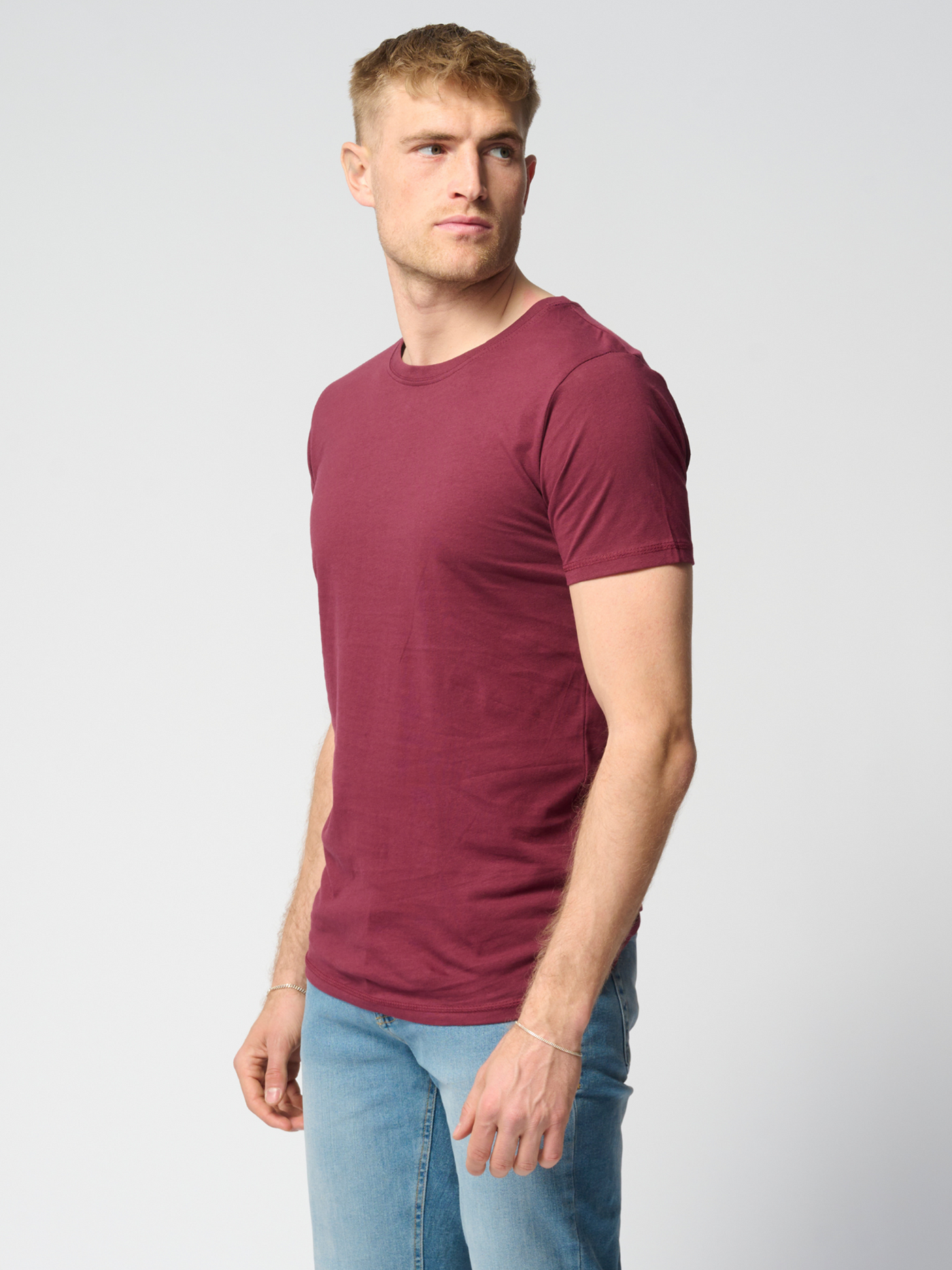 Muscle T-shirt - Burgundy Red - TeeShoppen - Red 3