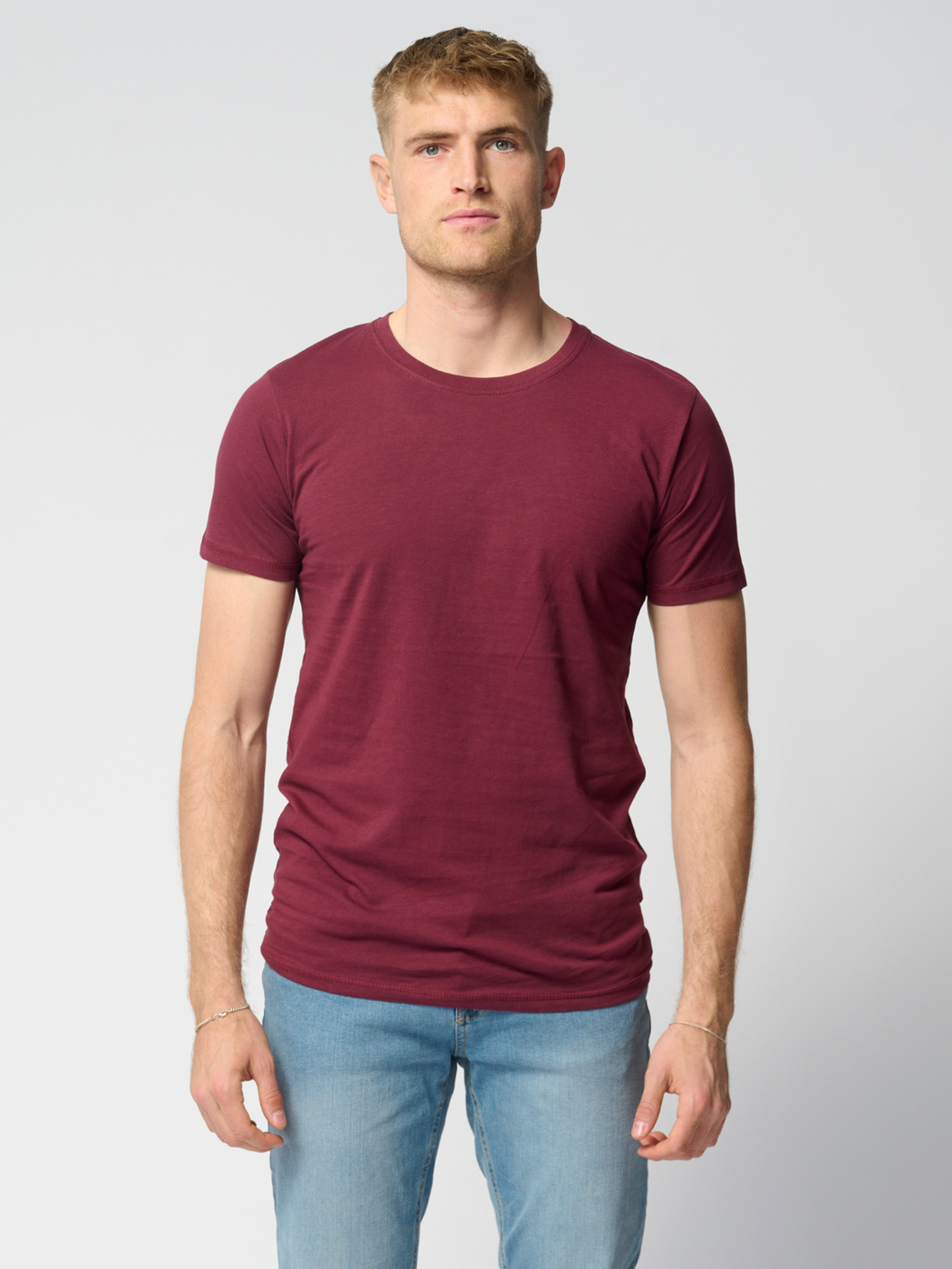 Muscle T-shirt - Burgundy Red - TeeShoppen - Red