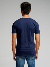 Load image into Gallery viewer, Muscle T-shirt - Navy - TeeShoppen - Blue 6
