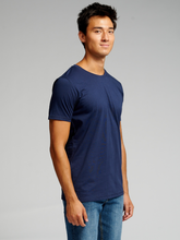 Load image into Gallery viewer, Muscle T-shirt - Navy - TeeShoppen - Blue 5
