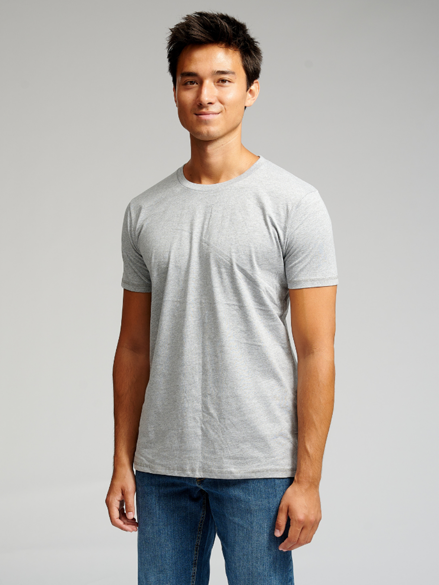 Muscle T-shirt - Light Gray - TeeShoppen - Grey 5