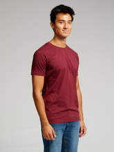 Cargar imagen en el visor de la galería, Muscle T-shirt - Burgundy Red - TeeShoppen - Red 5
