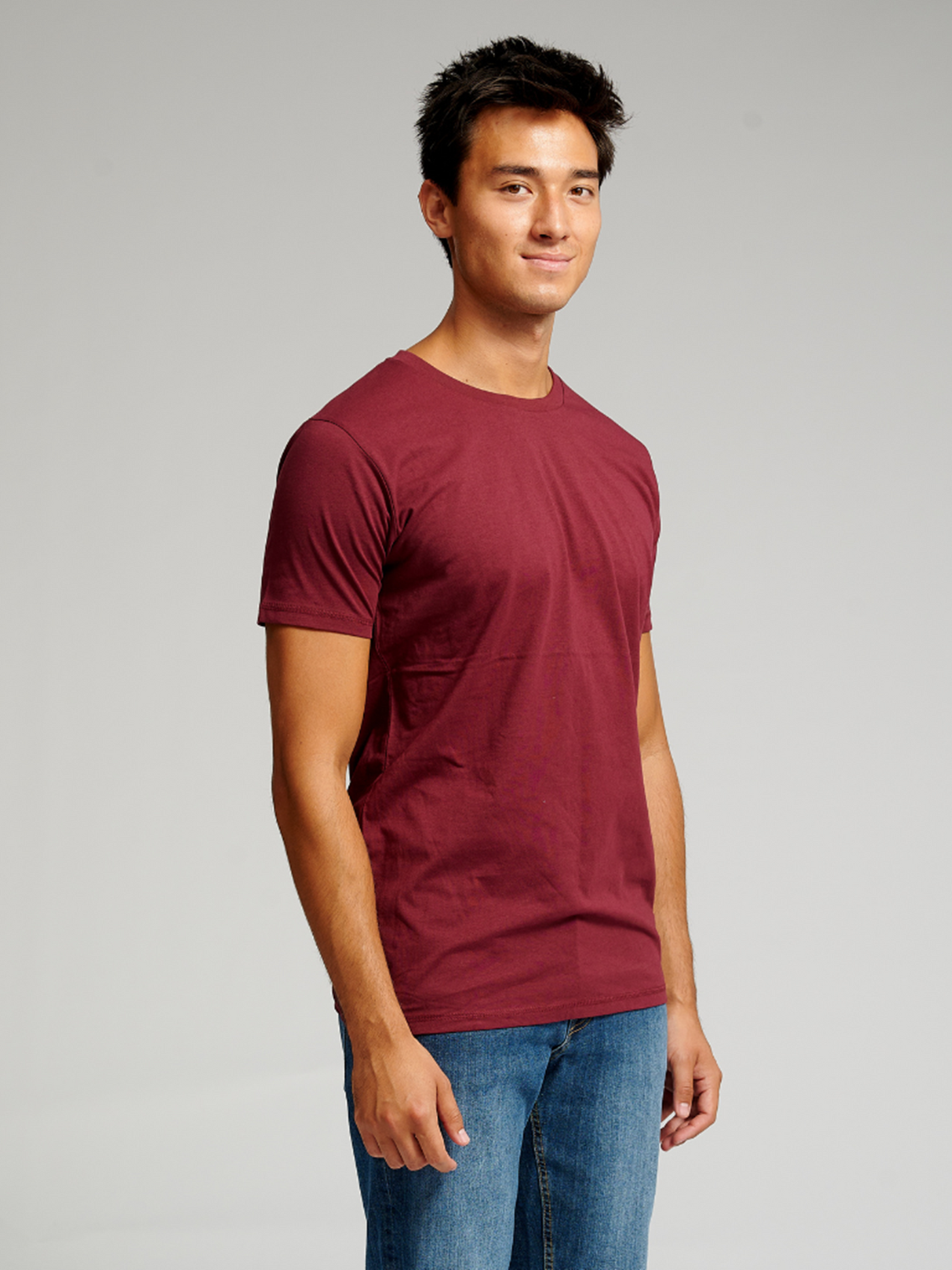 Muscle T-shirt - Burgundy Red - TeeShoppen - Red 5