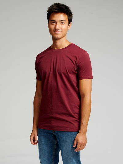 Muscle T-shirt - Burgundy Red - TeeShoppen - Red 6