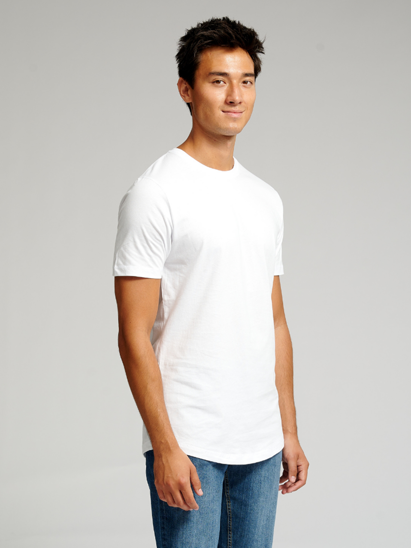 Long T-shirt - White - TeeShoppen - White 2