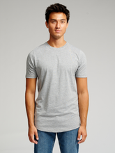 Carregar imagem no visualizador da galeria, Long T-shirt - Grey Melange - TeeShoppen - Grey
