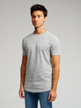 Carregar imagem no visualizador da galeria, Long T-shirt - Grey Melange - TeeShoppen - Grey 3
