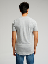 Carregar imagem no visualizador da galeria, Long T-shirt - Grey Melange - TeeShoppen - Grey 4
