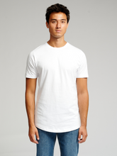 Carregar imagem no visualizador da galeria, Long T-shirt - White - TeeShoppen - White
