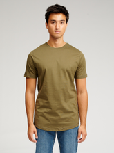 Charger l&#39;image dans la galerie, Long T-shirt - Army Green - TeeShoppen - Green
