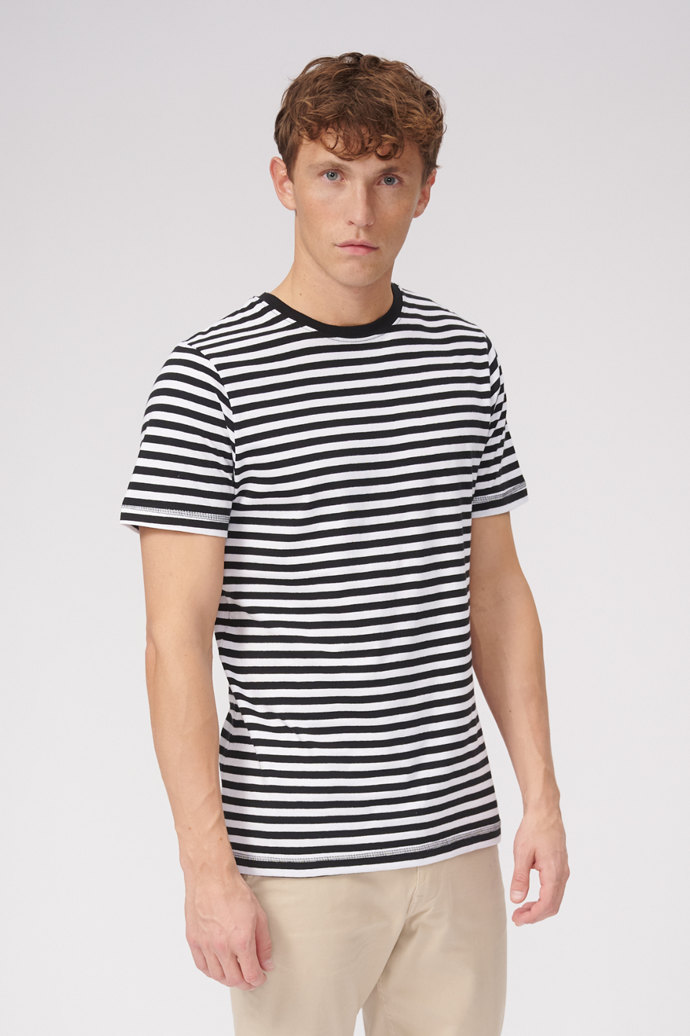 Nørregade Stripe - Black-White - TeeShoppen - Black 4