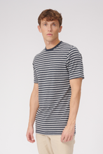 Cargar imagen en el visor de la galería, Nørregade Stripe - Mottled blue-gray - TeeShoppen - Blue 4
